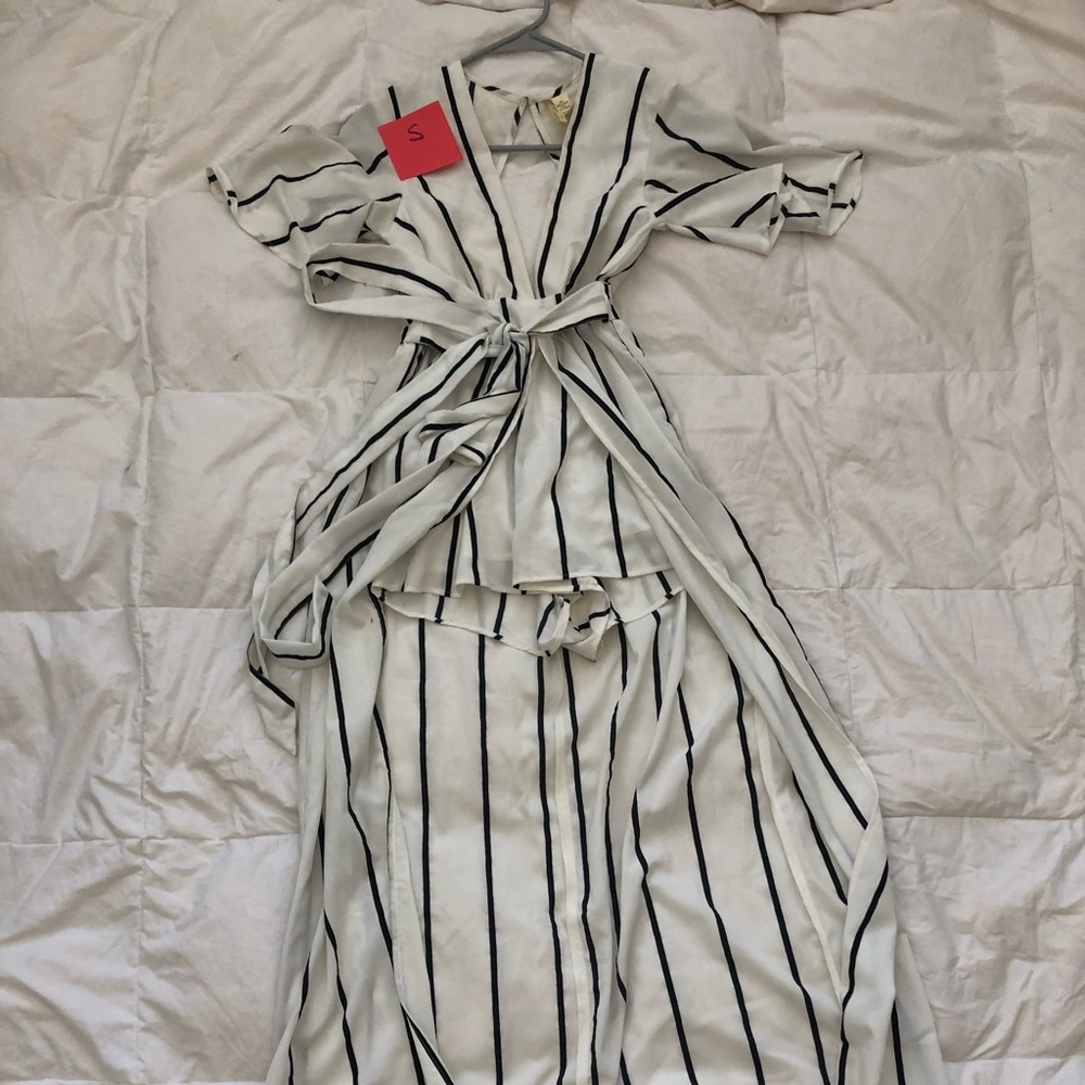 Striped Maxi-romper